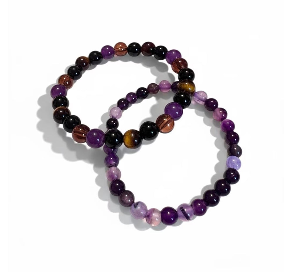 Set cadou „Iubire" – Lumânare inimă + brățări din cristale naturale