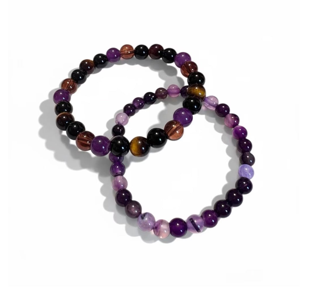 Set cadou „Iubire" – Lumânare inimă + brățări din cristale naturale