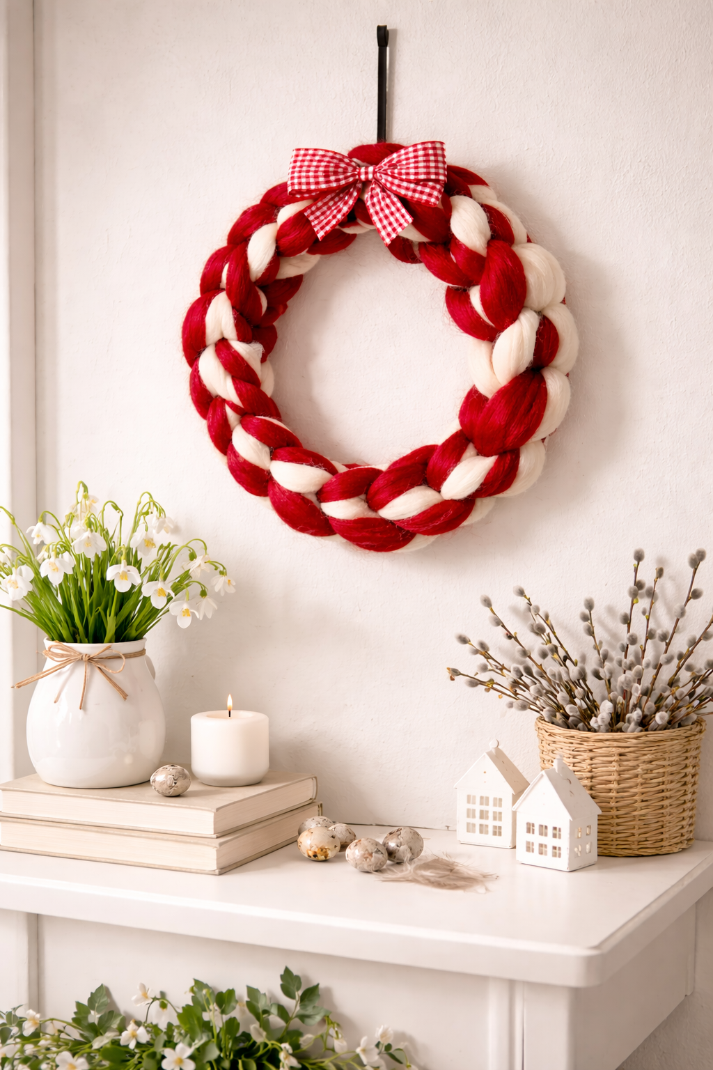 Mărțișor Merino Wool Wreath