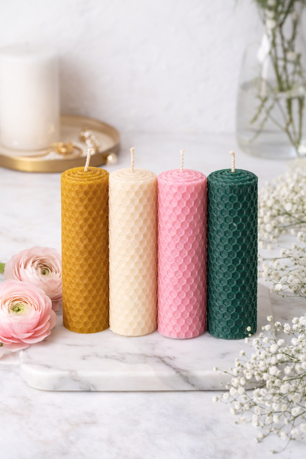 The “Emotions” Collection – Set of 4 Beeswax Candles